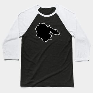 Hornby Island Silhouette in Classic Black - Simple but Bold - Hornby Island Baseball T-Shirt